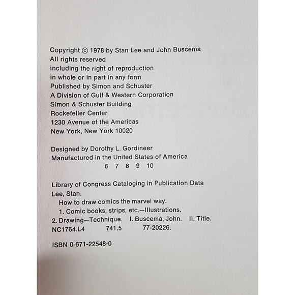 Marvel How To Draw Comics By Stan Lee 1978 Hardcover Made in USA - Picture 5 of 14